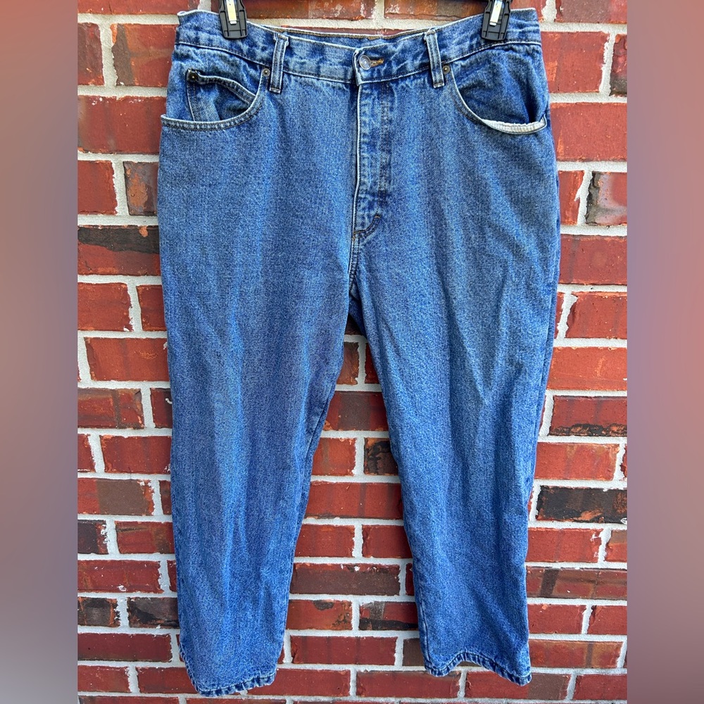 Guide Gear Mens Flannel Lined Denim Jeans. Size 36 x 29